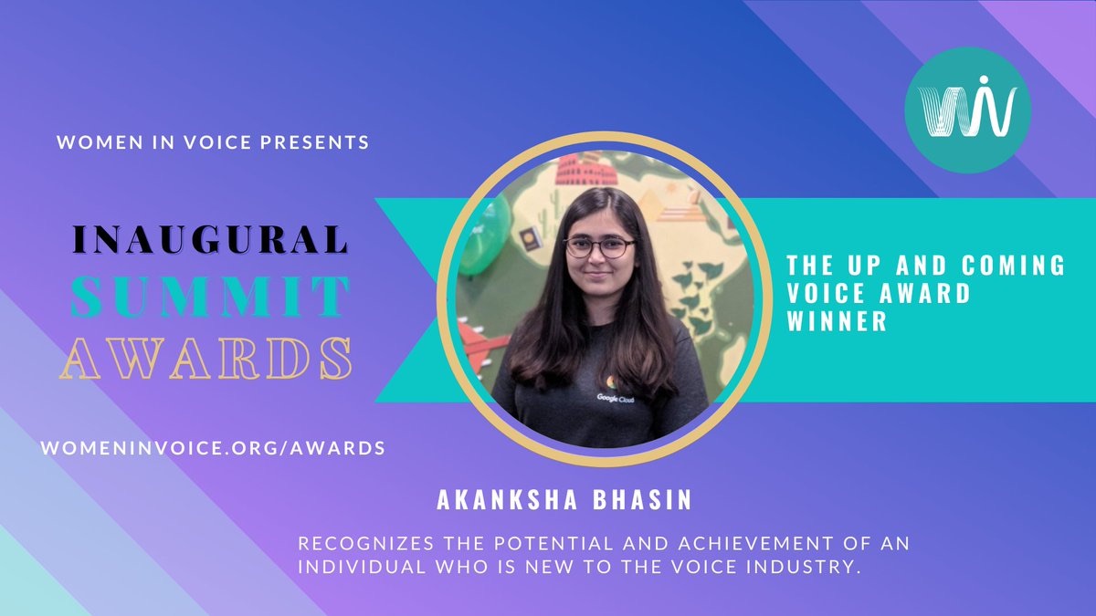 Akanksha won the Women in Voice award
